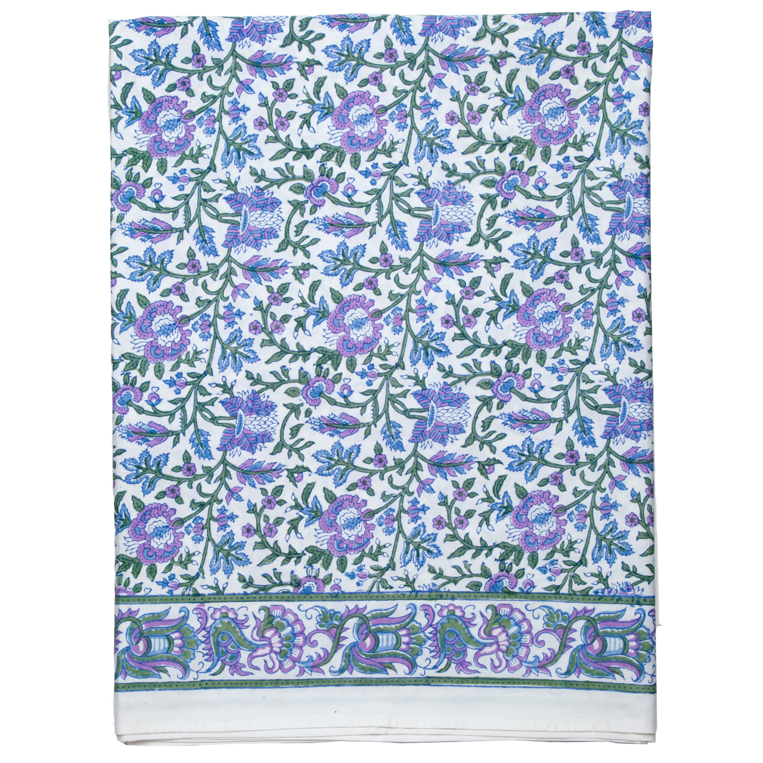 Aria Flat and Fitted Sheets - Lavender/Blue